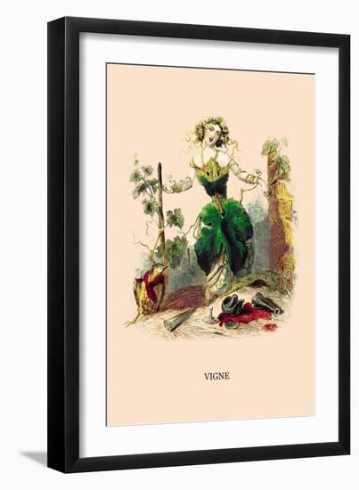 Vigne-J.J. Grandville-Framed Art Print