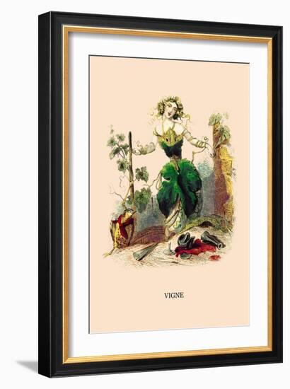Vigne-J.J. Grandville-Framed Art Print