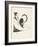 Vignette from Bon-Mots of Smith and Sheridan, 1893 - Le chat-Aubrey Beardsley-Framed Premium Giclee Print