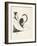 Vignette from Bon-Mots of Smith and Sheridan, 1893 - Le chat-Aubrey Beardsley-Framed Premium Giclee Print