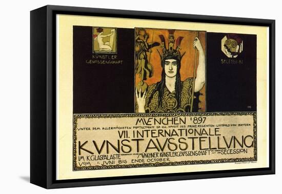 Vii International Kunstausstellung; International Art Exhibition In Munich-Franz von Stuck-Framed Stretched Canvas