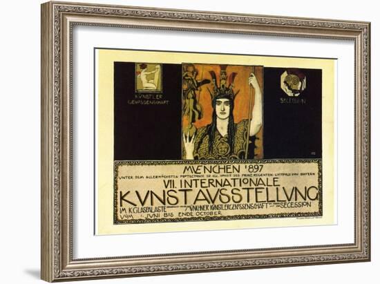 Vii International Kunstausstellung; International Art Exhibition In Munich-Franz von Stuck-Framed Art Print