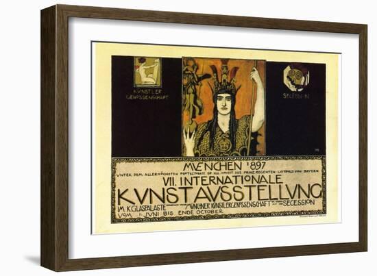 Vii International Kunstausstellung; International Art Exhibition In Munich-Franz von Stuck-Framed Art Print