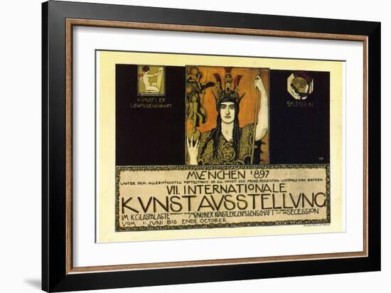 Vii International Kunstausstellung; International Art Exhibition In Munich-Franz von Stuck-Framed Art Print