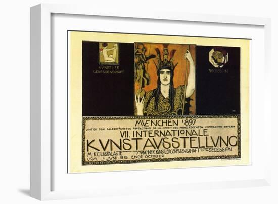 Vii International Kunstausstellung; International Art Exhibition In Munich-Franz von Stuck-Framed Art Print