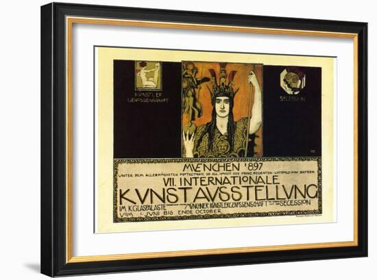 Vii International Kunstausstellung; International Art Exhibition In Munich-Franz von Stuck-Framed Art Print