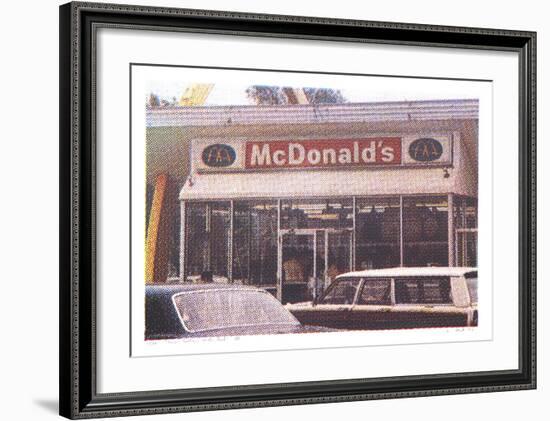 VII - Store Front from One Culture Under God-Larry Stark-Framed Serigraph