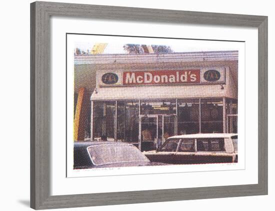 VII - Store Front from One Culture Under God-Larry Stark-Framed Serigraph