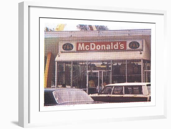 VII - Store Front from One Culture Under God-Larry Stark-Framed Serigraph