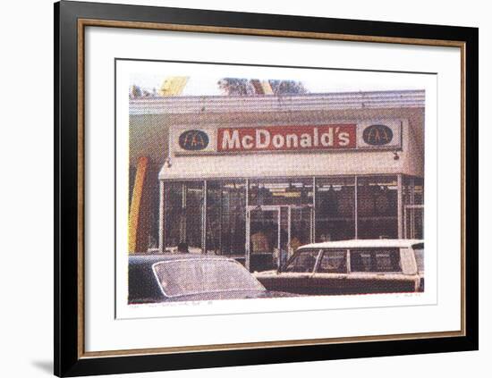 VII - Store Front from One Culture Under God-Larry Stark-Framed Serigraph