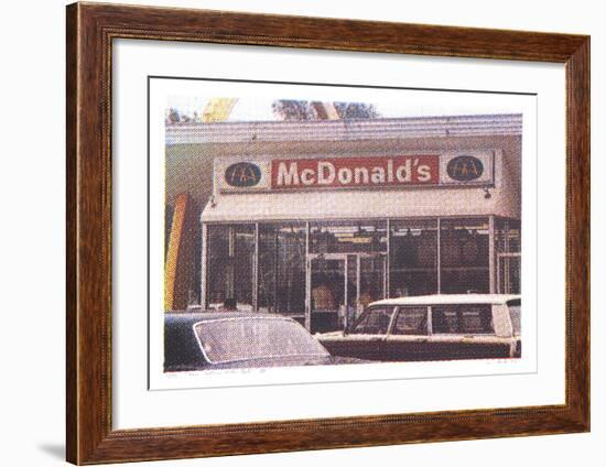 VII - Store Front from One Culture Under God-Larry Stark-Framed Serigraph