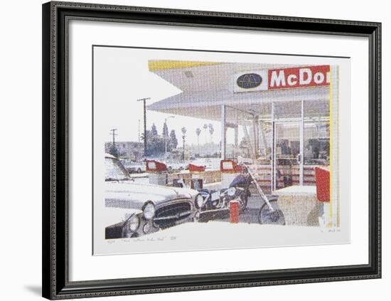 VIII - Store Front (Side) from One Culture Under God-Larry Stark-Framed Serigraph