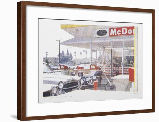 VIII - Store Front (Side) from One Culture Under God-Larry Stark-Framed Serigraph