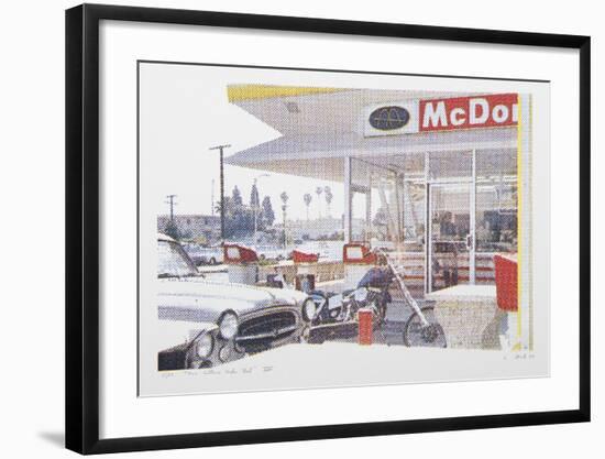 VIII - Store Front (Side) from One Culture Under God-Larry Stark-Framed Serigraph