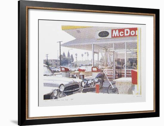 VIII - Store Front (Side) from One Culture Under God-Larry Stark-Framed Serigraph