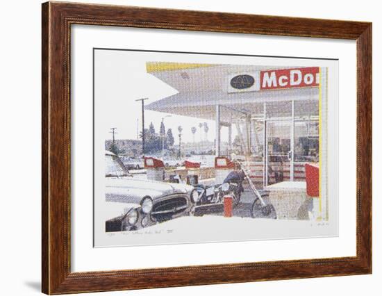 VIII - Store Front (Side) from One Culture Under God-Larry Stark-Framed Serigraph