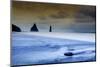 Vik black volcanic sand beach, Vik, Iceland, Polar Regions-Alex Robinson-Mounted Photographic Print