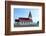 Vik, Church, in the Background the Rock Needles Reynisdrangar-Catharina Lux-Framed Photographic Print