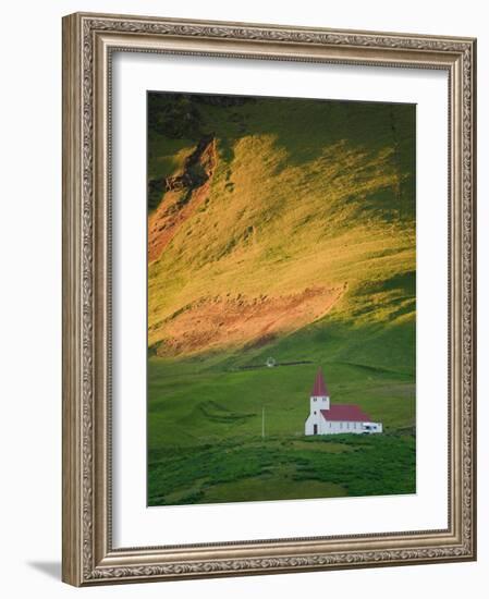 Vik Historic Church, Vik, South Coast, Iceland-Michele Falzone-Framed Photographic Print