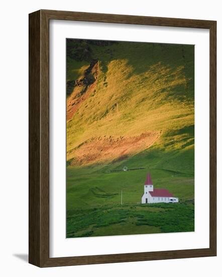 Vik Historic Church, Vik, South Coast, Iceland-Michele Falzone-Framed Photographic Print