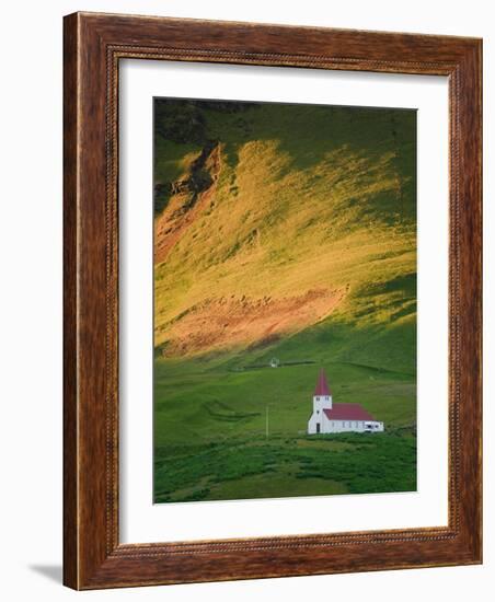 Vik Historic Church, Vik, South Coast, Iceland-Michele Falzone-Framed Photographic Print