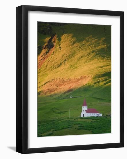 Vik Historic Church, Vik, South Coast, Iceland-Michele Falzone-Framed Photographic Print