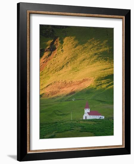 Vik Historic Church, Vik, South Coast, Iceland-Michele Falzone-Framed Photographic Print