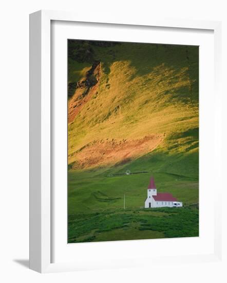 Vik Historic Church, Vik, South Coast, Iceland-Michele Falzone-Framed Photographic Print