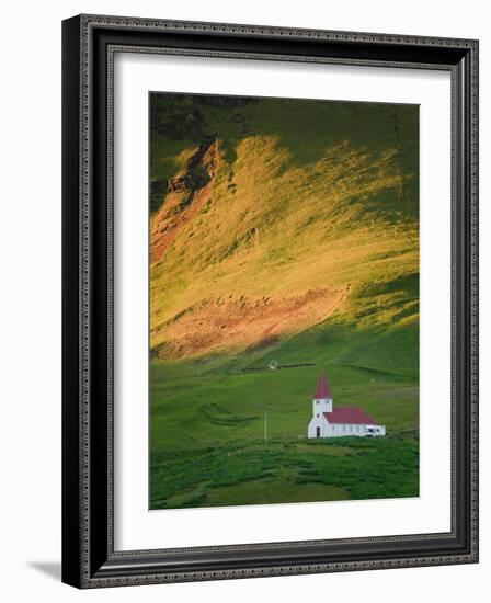 Vik Historic Church, Vik, South Coast, Iceland-Michele Falzone-Framed Photographic Print