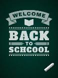 Back to School Message on Blackboard-VikaSuh-Mounted Art Print