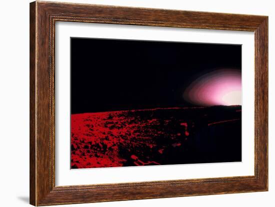 Viking 1 Lander Photo of Martian Sunset-null-Framed Photographic Print