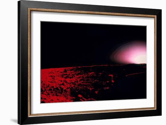 Viking 1 Lander Photo of Martian Sunset-null-Framed Photographic Print