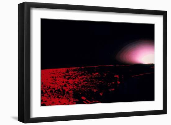 Viking 1 Lander Photo of Martian Sunset-null-Framed Photographic Print