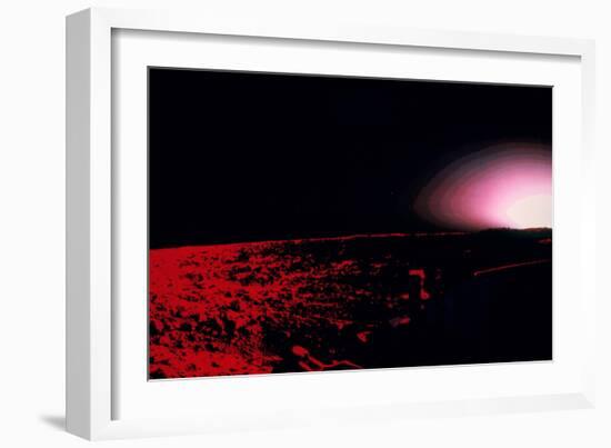 Viking 1 Lander Photo of Martian Sunset-null-Framed Photographic Print