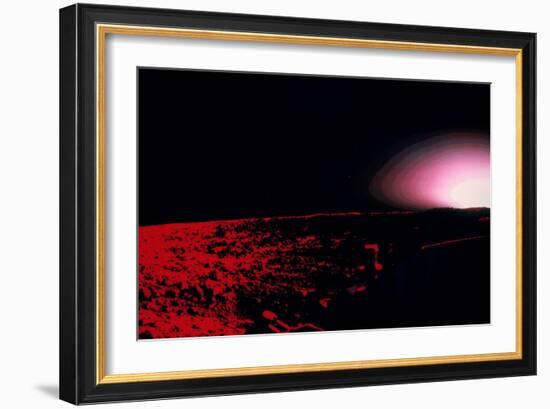 Viking 1 Lander Photo of Martian Sunset-null-Framed Photographic Print