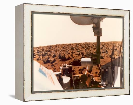 Viking 1 on the Martian Surface on July 24, 1976-null-Framed Stretched Canvas