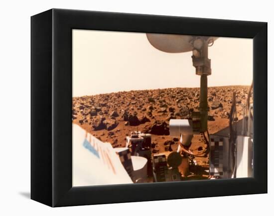 Viking 1 on the Martian Surface on July 24, 1976-null-Framed Stretched Canvas