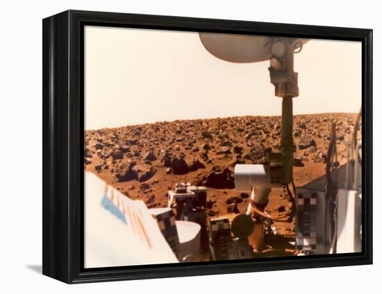 Viking 1 on the Martian Surface on July 24, 1976-null-Framed Stretched Canvas