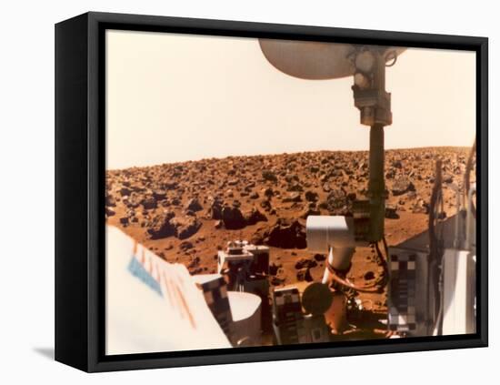 Viking 1 on the Martian Surface on July 24, 1976-null-Framed Stretched Canvas