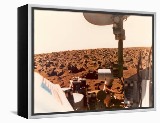 Viking 1 on the Martian Surface on July 24, 1976-null-Framed Stretched Canvas