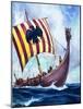 Viking Boat-null-Mounted Giclee Print