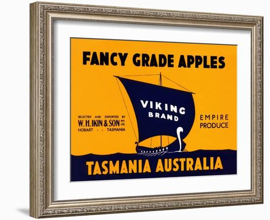 Viking Brand Fancy Grade Apples-null-Framed Art Print
