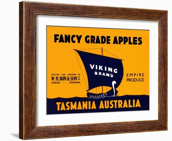 Viking Brand Fancy Grade Apples-null-Framed Art Print