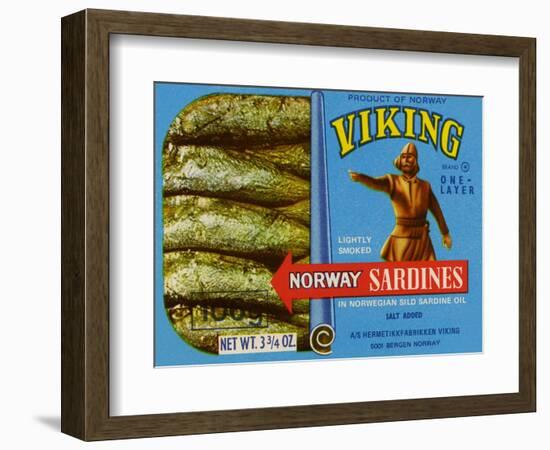 Viking Brank One-Layer Norway Sardines-null-Framed Premium Giclee Print