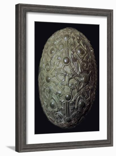 Viking bronze and tortoise-shell brooch, c.8th-11th century. Artist: Unknown-Unknown-Framed Giclee Print