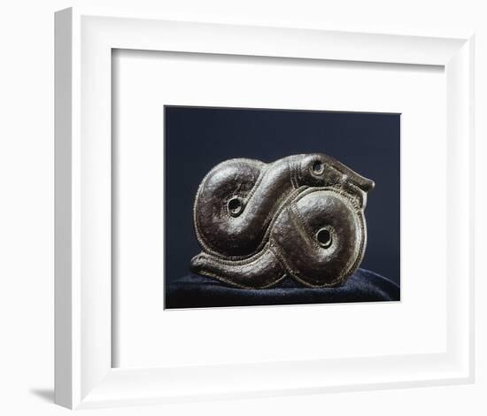 Viking brooch in the form of the World Serpent, Oland, Sweden-Werner Forman-Framed Photographic Print