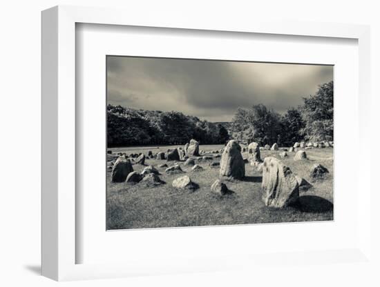 Viking Burial Ground, Lindholm Hoje, Aalborg-Lindholm, Jutland, Denmark-null-Framed Photographic Print