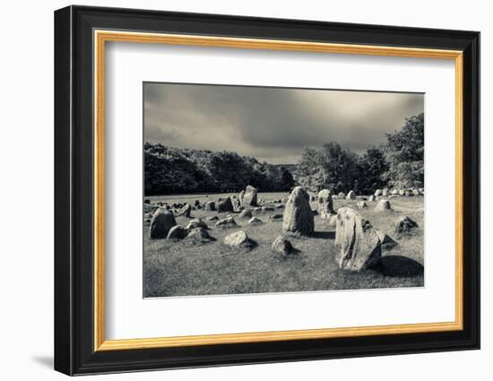 Viking Burial Ground, Lindholm Hoje, Aalborg-Lindholm, Jutland, Denmark-null-Framed Photographic Print