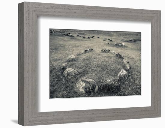 Viking Burial Ground, Lindholm Hoje, Aalborg-Lindholm, Jutland, Denmark-null-Framed Photographic Print