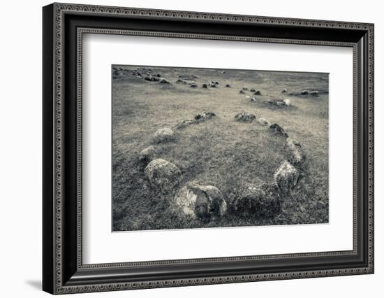 Viking Burial Ground, Lindholm Hoje, Aalborg-Lindholm, Jutland, Denmark-null-Framed Photographic Print